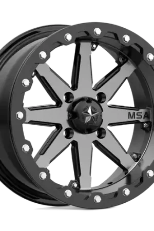 Budget MSA Offroad Wheels M21 LOK BEADLOCK 4X110 14X7 +0 CHARCOAL TINT