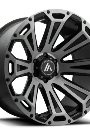 Certified Asanti Off Road AB813 CLEAVER 8X170 22X12 -40 BLACK-BRUSHED