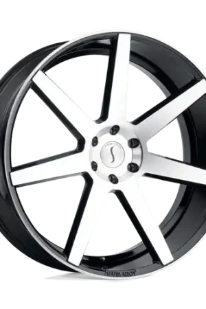 Shop Now Status JOURNEY 5X139.7 22X9.5 +15 GLOSS BLACK W/ MACHINED FACE