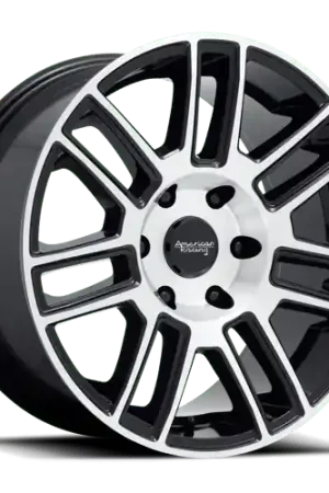 Authentic American Racing AR915 6X135 22X9 +30 GLOSS BLACK MACHINED