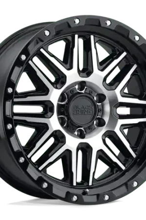 Black Rhino ALAMO 6X135 17X9 +12 GLOSS BLACK W/ MACHINED FACE & STAINLESS BOLTS Free Shipping