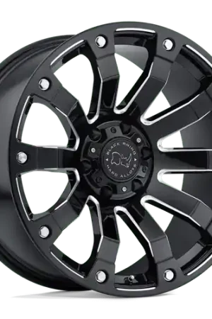 Fresh Stock Black Rhino SELKIRK 6X135 18X9 +12 GLOSS BLACK MILLED