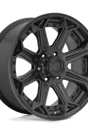 Low Price Fuel 1PC D706 SIEGE 8X165.1 18X9 -12 MATTE BLACK