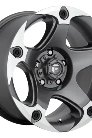 Modern Fuel 1PC D684 MENACE 5X127 17X9 -12 MATTE GUN METAL MACHINED