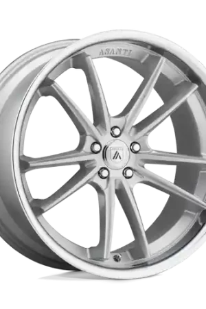 Popular Asanti Black ABL-23 SIGMA BLANK 20X10.5 +38 BRUSHED SILVER CHROME LIP