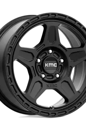 KMC KM721 ALPINE 5X114.3 16X7.5 +30 SATIN BLACK Flash Sale