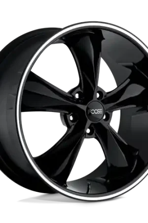 Foose 1PC F104 LEGEND 5X120.65 17X8 +1 GLOSS BLACK MILLED Low Price