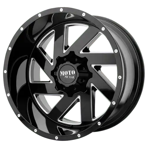 Moto Metal MO988 MELEE BLANK 22X10 -18 GLOSS BLACK MILLED Best Choice
