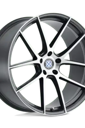 Beyern RITZ 5X120 19X8.5 +15 GLOSS GUNMETAL W/ BRUSHED FACE Modern