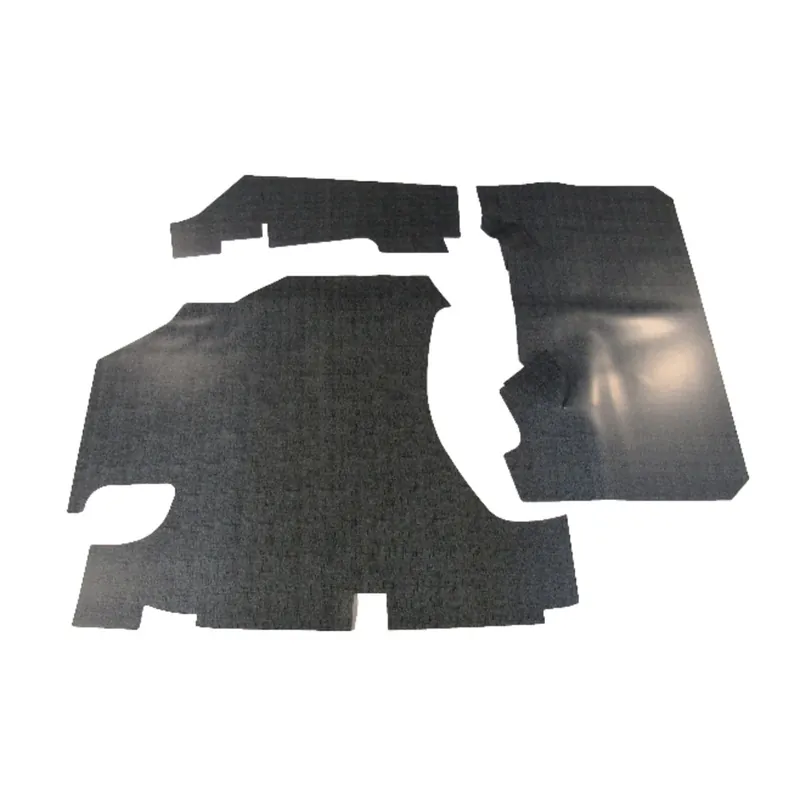 Popular Trunk Floor Mat Cover for 1958 Pontiac Starchief, Super Chief 2 Door Rubber 3pc
