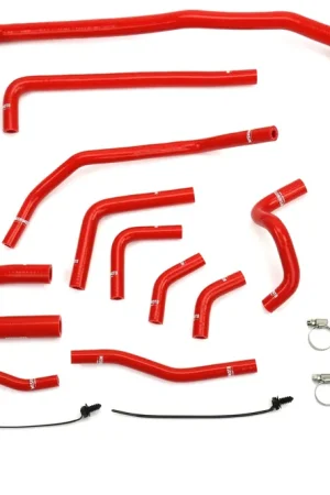 Mega Sale Mishimoto Silicone Ancillary Hose Kit (Red) - 2015-2021 Subaru WRX