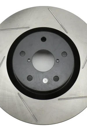 Price Cut Stoptech Slotted Front Left Rotor Single - 2005-2017 Subaru STI