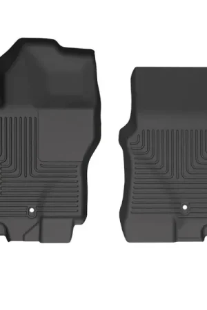 Husky Liners  2022 Nissan Frontier King Cab Ext. Cab/CC  WeatherBeater Black Front Floor Liners Certified
