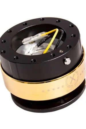 Order Now NRG Quick Release Gen 2.0 - Black Body / Chrome Gold Ring