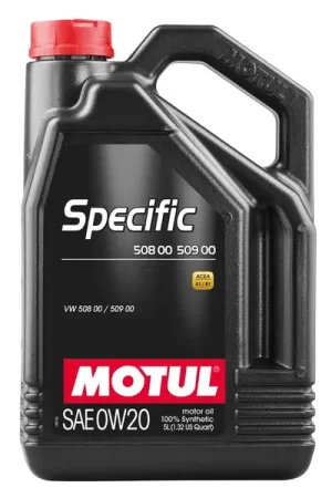 Motul 5L Specific 508 0W20 Oil - Acea A1/B1 / VW 508.00/509.00 / Porsche C20 Brand New