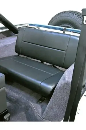 Rugged Ridge Fixed Rear Seat Black 55-95 Jeep CJ / Jeep Wrangler Seasonal Sale