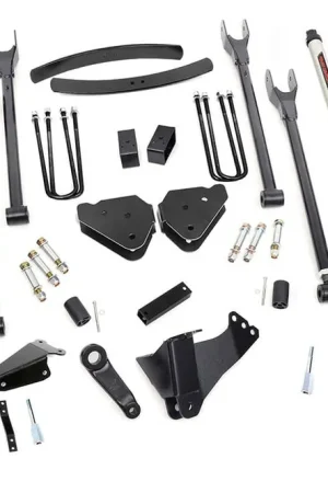 Factory Price 6 Inch Ford 4-Link Suspension Lift Kit w/V2 Shocks 05-07 F-250/350 Diesel Rough Country