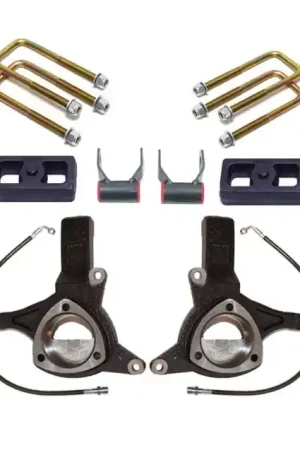 Discount MaxTrac 16-18 GM C1500 2WD w/Stamped Steel Susp. 7in/4in MaxPro Elite Spindle Lift Kit w/FOX Shocks