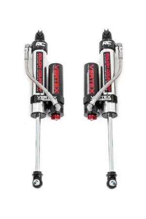 Time-Limited Jeep Rear Adjustable Vertex Shocks 07-18 Wrangler JK for 3 Inch - 5 Inch Lifts Rough Country