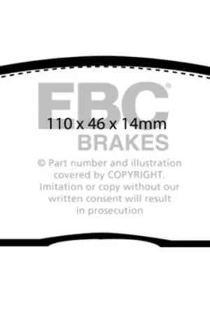 Reduced Price EBC 90-93 Geo Storm 1.6 Redstuff Front Brake Pads