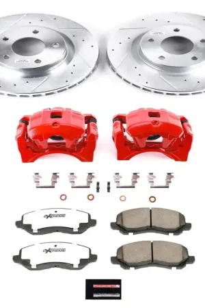 Power Stop 08-16 Mitsubishi Lancer Front Z26 Street Warrior Brake Kit w/Calipers Secure Checkout