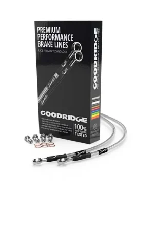 Goodridge 11-15 Harley-Davidson FXST (w/ABS) Clear Front Brake Line w/Clear Fitting Holiday Sale