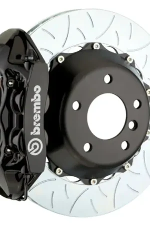 While Supplies Last Brembo 96-05 550/575 (Excl. GTC) Rear GT BBK 4 Piston Cast 380x28 2pc Rotor Slotted Type-3-Black