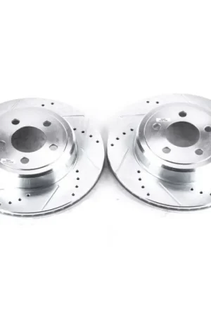 Special Offer Power Stop 05-19 Chrysler 300 Rear Evolution Drilled & Slotted Rotors - Pair