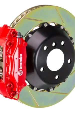 Brembo 10-16 E550 Sedan Rear GT BBK 4 Piston Cast 345x28 2pc Rotor Slotted Type1-Red Bulk Order