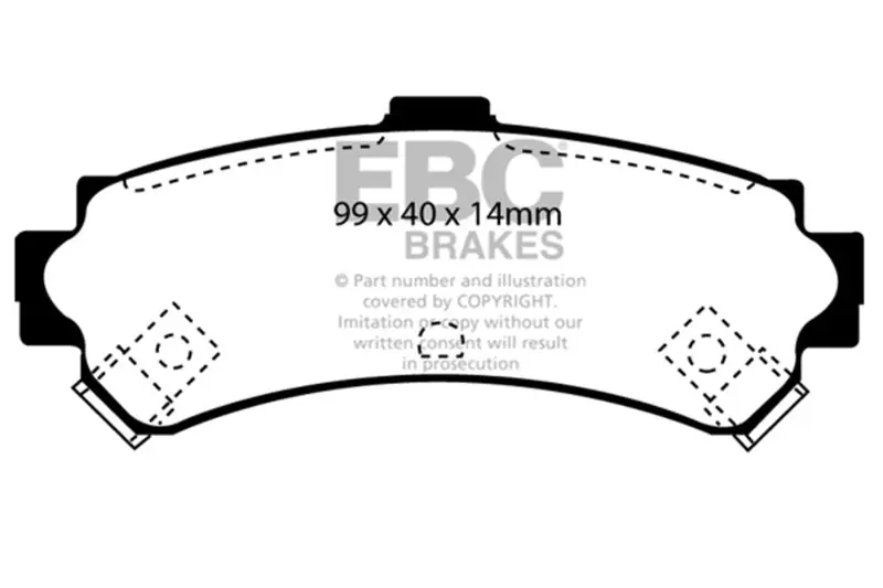 EBC 95-97 Nissan Sentra 1.6 Ultimax2 Rear Brake Pads Super Sale