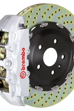 Brembo 09-14 F150 2WD Front GT BBK 6 Piston Cast 2pc 380x34 2pc Rotor Drilled-Silver Latest