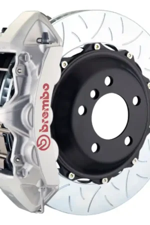 Brembo 08-13 IS-F Front GT BBK 6 Piston Cast 380x32 2pc Rotor Slotted Type-3-Silver Luxury
