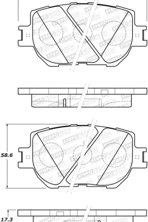 Special Discount StopTech 14-15 Lexus IS Street Select Front Brake Pads