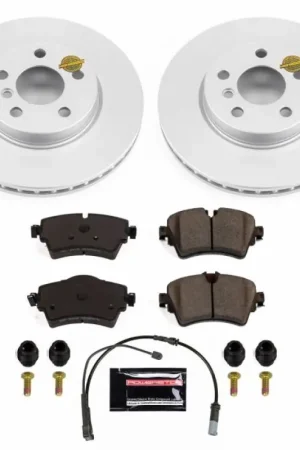 Luxury Power Stop 14-19 Mini Cooper Front Z23 Evolution Sport Coated Brake Kit