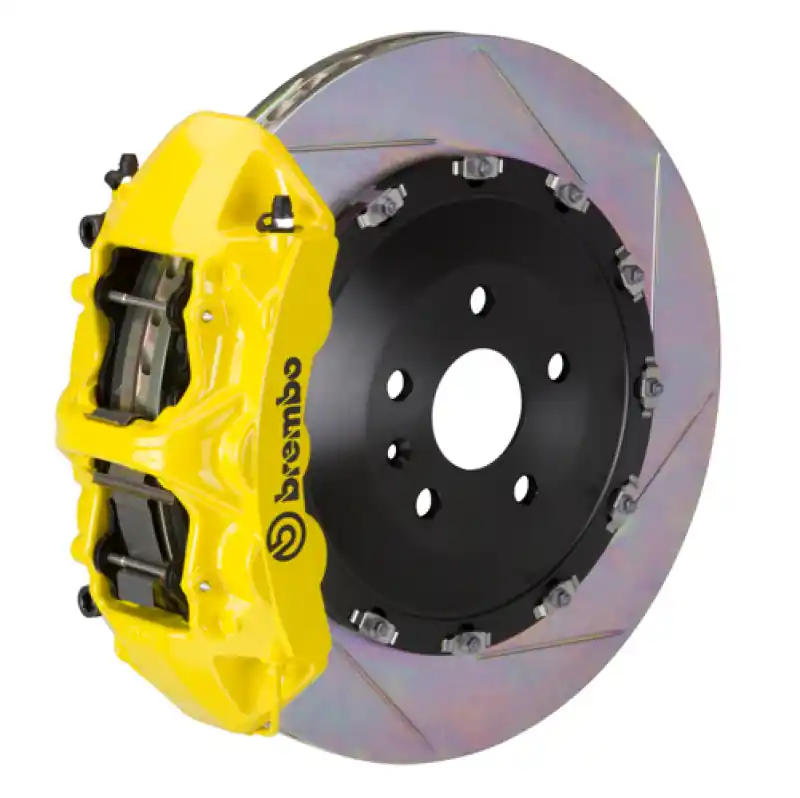 Cheap Brembo 15-18 M3 (CC Brake Equipped) Fr GT BBK 6 Pist Cast 405x34 2pc Rotor Slotted Type1-Yellow