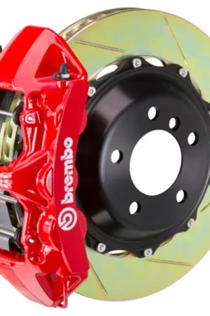 Brembo 06-13 Corvette Z06 Excl CC Brakes Fr GT BBK 6Pist Cast 380x32 2pc Rotor Slotted Type1-Red Special Discount