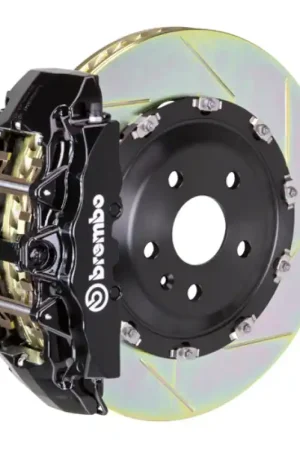 Brembo 02-08 G500/03-04 G55/09-18 G550 Fr GT BBK 8 Piston Cast 380x34 2pc Rotor Slotted Type1-Black Fresh Stock