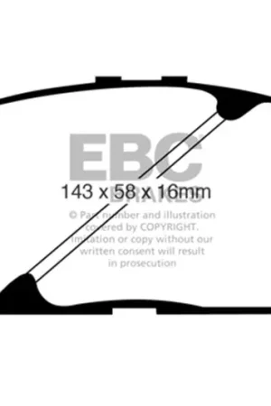 Brand New EBC 02-03 Lexus ES300 3.0 Greenstuff Front Brake Pads