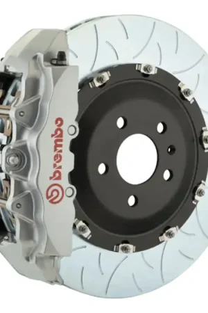 Top Rated Brembo 08-10 Challenger w/V8 (Excl AWD/SRT-8) Fr GT BBK 6Pis Cast 380x34 2pc Rtr Slot Type3-Silver