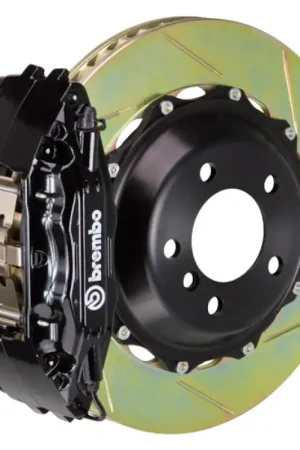 Big Sale Brembo 05-14 Mustang GT Excl non-ABS Fr GT BBK 4Pis Cast 2pc 355x32 1pc Rotor Slotted Type1-Black