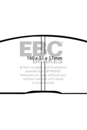 EBC 92-97 Subaru SVX 3.3 Greenstuff Front Brake Pads Limited Time