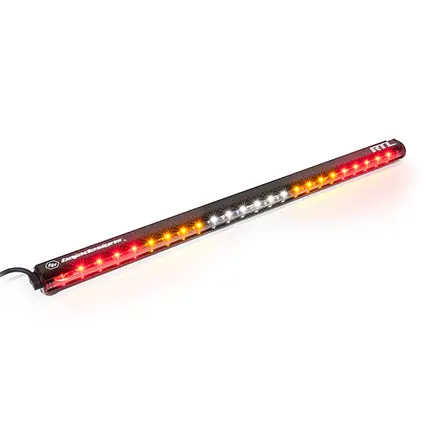 Shop Now 30 Inch Light Bar RTL Clear Solid Amber, White Center, Solid Amber Baja Designs