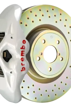 Brembo 15-21 WRX (VA) Front GT BBK 4 Piston Cast 326 x30 1pc Rotor Drilled- White Place Order