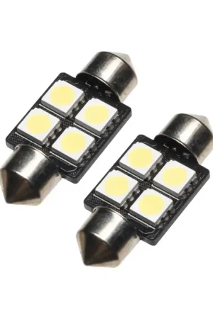 Oracle 33MM 4 LED 3-Chip Festoon Bulbs (Pair) - Cool White Price Cut