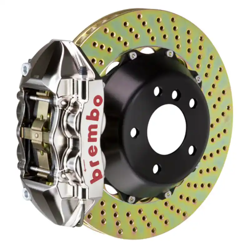 Sale Brembo 08-14 Challenger SRT-8 Rr GTR BBK 4Pis Billet 380x28 2pc Rotor Drilled-Nickel