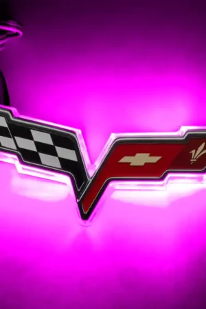 Oracle Chevrolet Corvette C6 Illuminated Emblem - Pink Best Seller