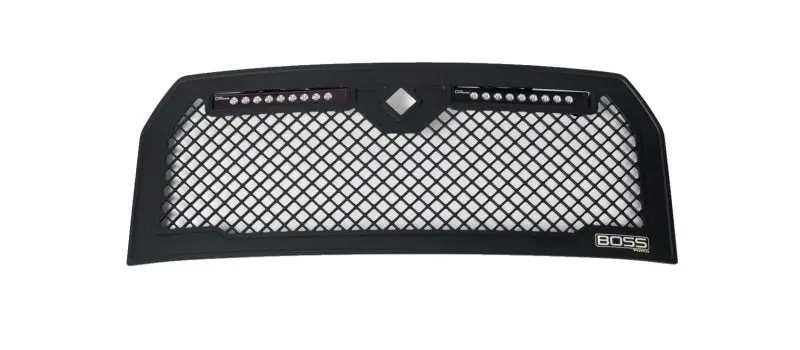 Putco 15-17 Ford F-150 Lighted Boss Grille w/ Two 10in Luminix Light Bars (w/ Camera CutOut) Handmade