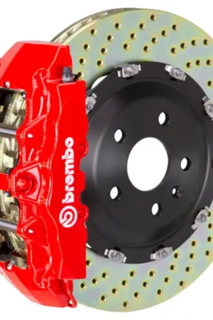 Best Price Brembo 11-21 Grand Cherokee (Excl. SRT) Front GT BBK 6 Piston Cast 2pc 380x34 2pc Rotor Drilled-Red