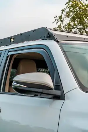 Fresh Stock Cali Raised 10-24 Toyota 4Runner Premium Roof Rack - 42 In White Dual Row Spotam/Led Light Bar -