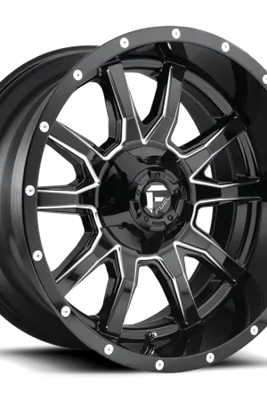 Aluminum Wheels 20X10 Vandal D627 5 On 139.7/5 On 150 Gloss Black Milled 110.1 Bore -18 Offset Fuel Off Road Wheels Exclusive Offer